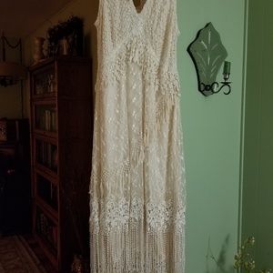 Martin McCrea wedding dress with shaw/scarf.